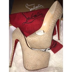 Christian Louboutin Daffodile Snake Skin